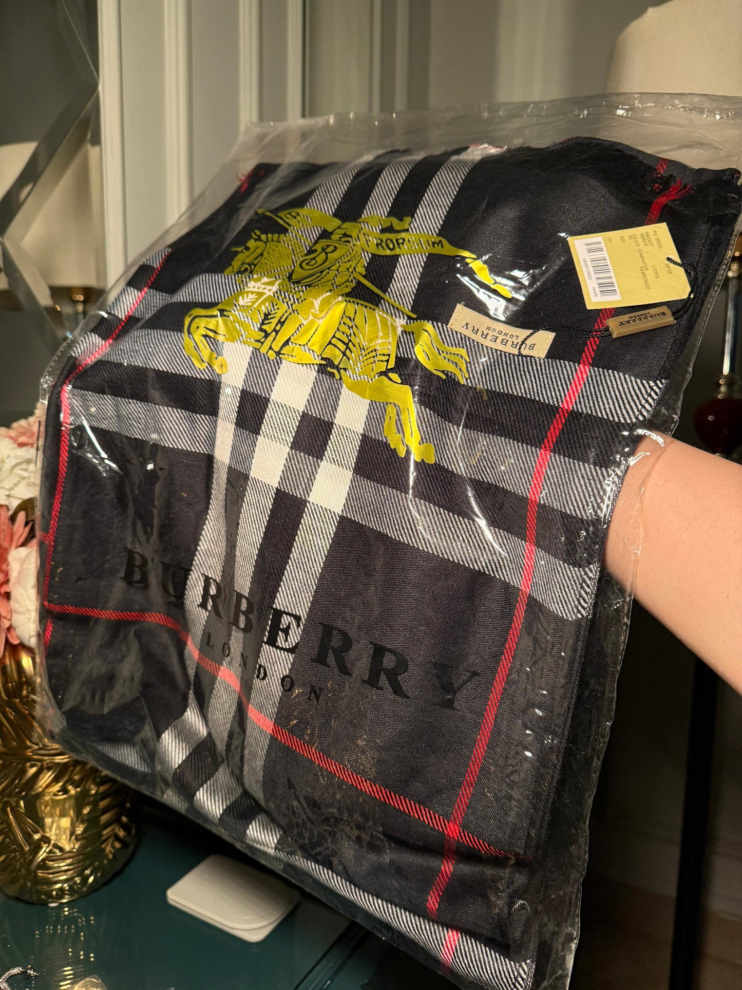 Burberry black scarf/ stole (IMMEDIATE DELIVERY AVAILABLE)
