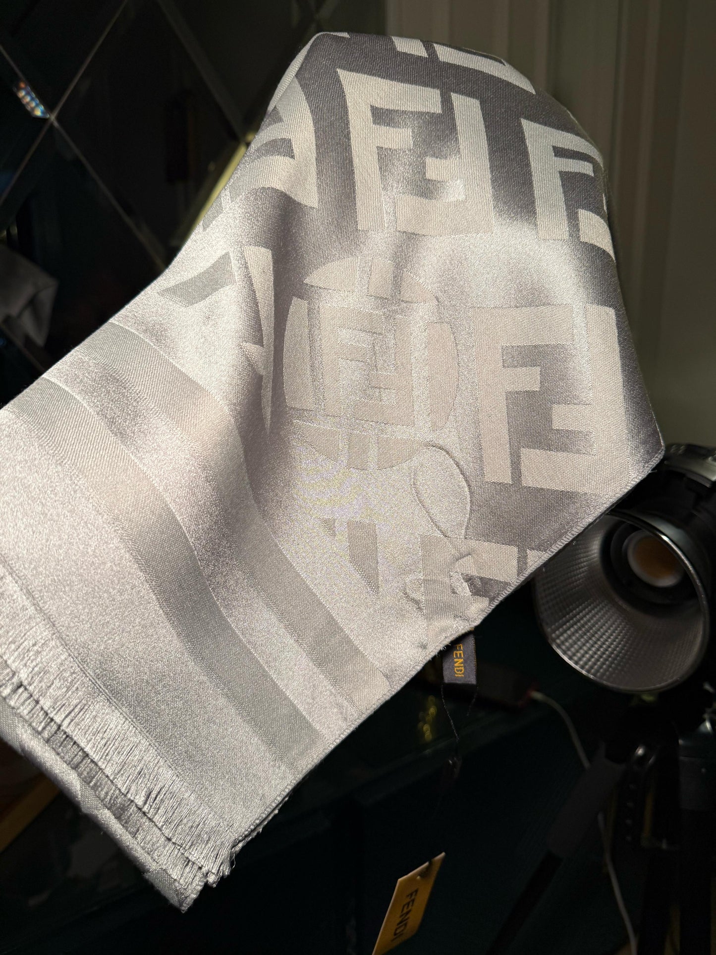 FENDI grey scarf/ stole (IMMEDIATE DELIVERY AVAILABLE)
