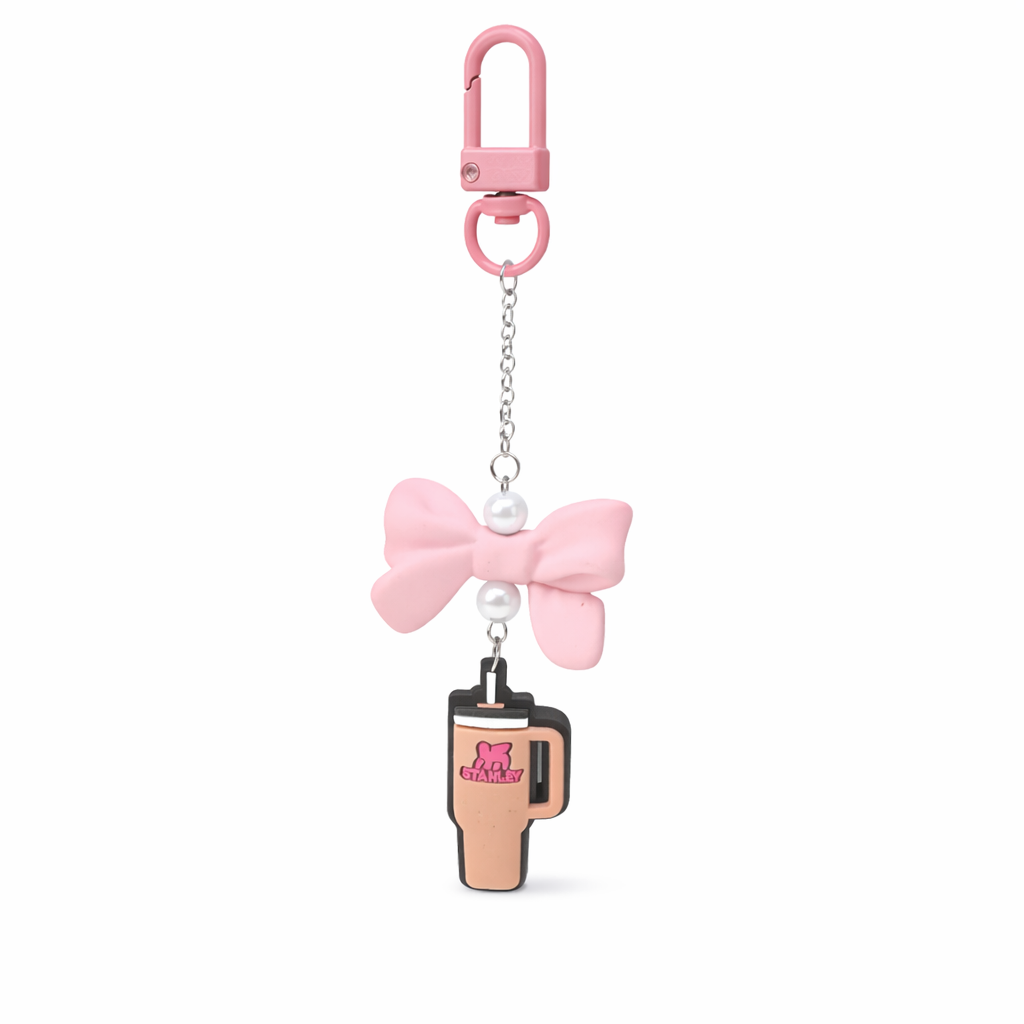 Tumbler charm with bow