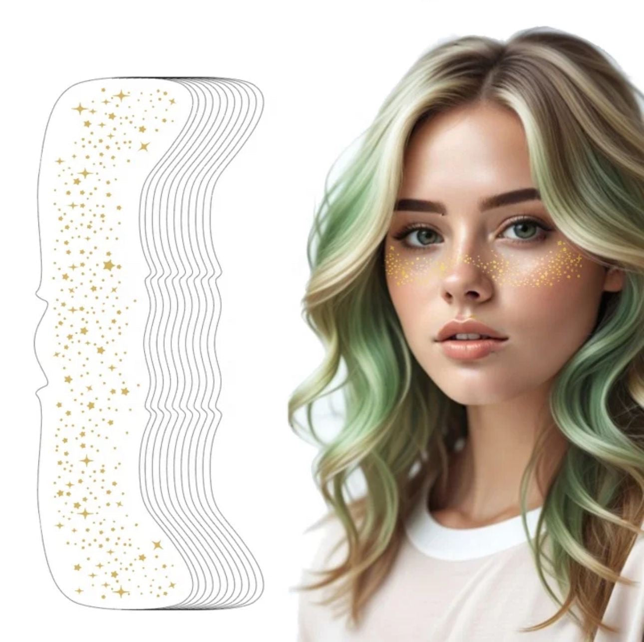 Freckles face makeup patches