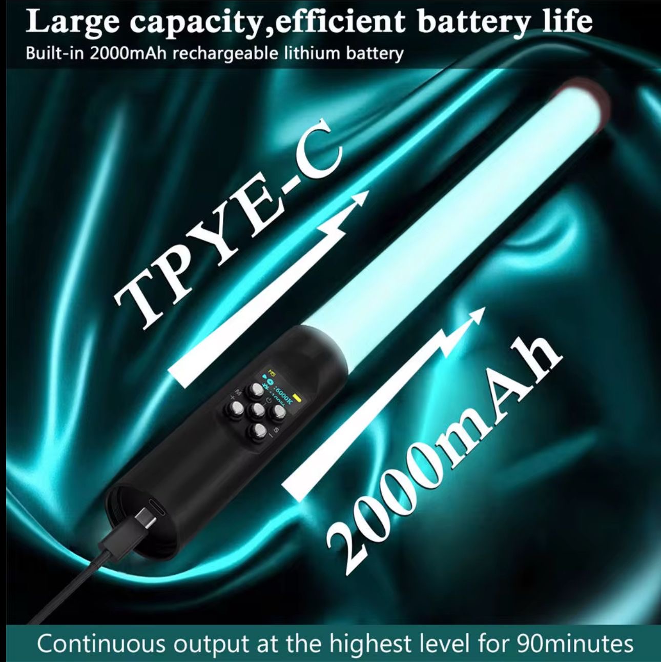 Multi scene photography lightweight and portable lithium battery light