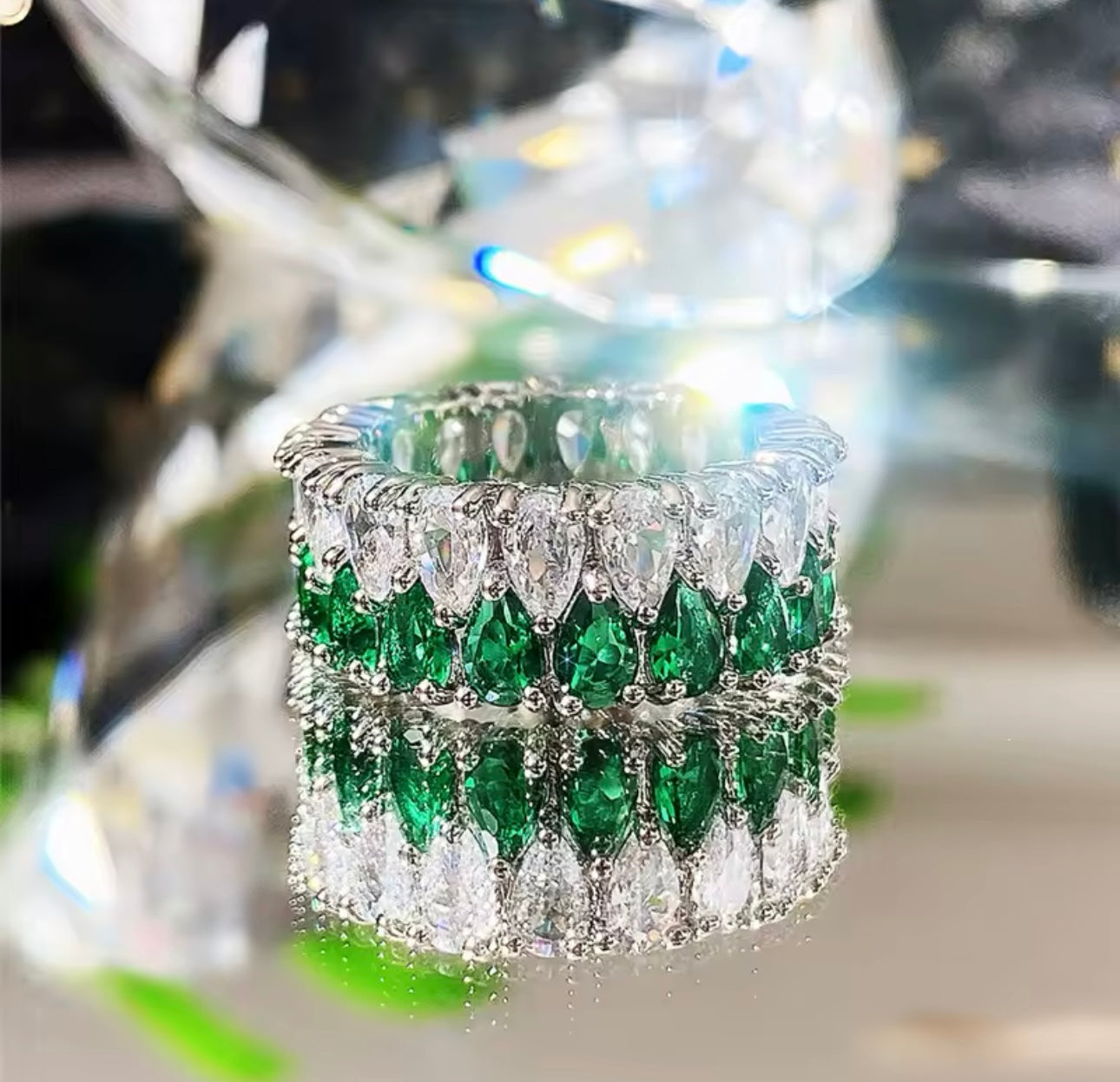 Kylie’s Emerald Band ring size 7