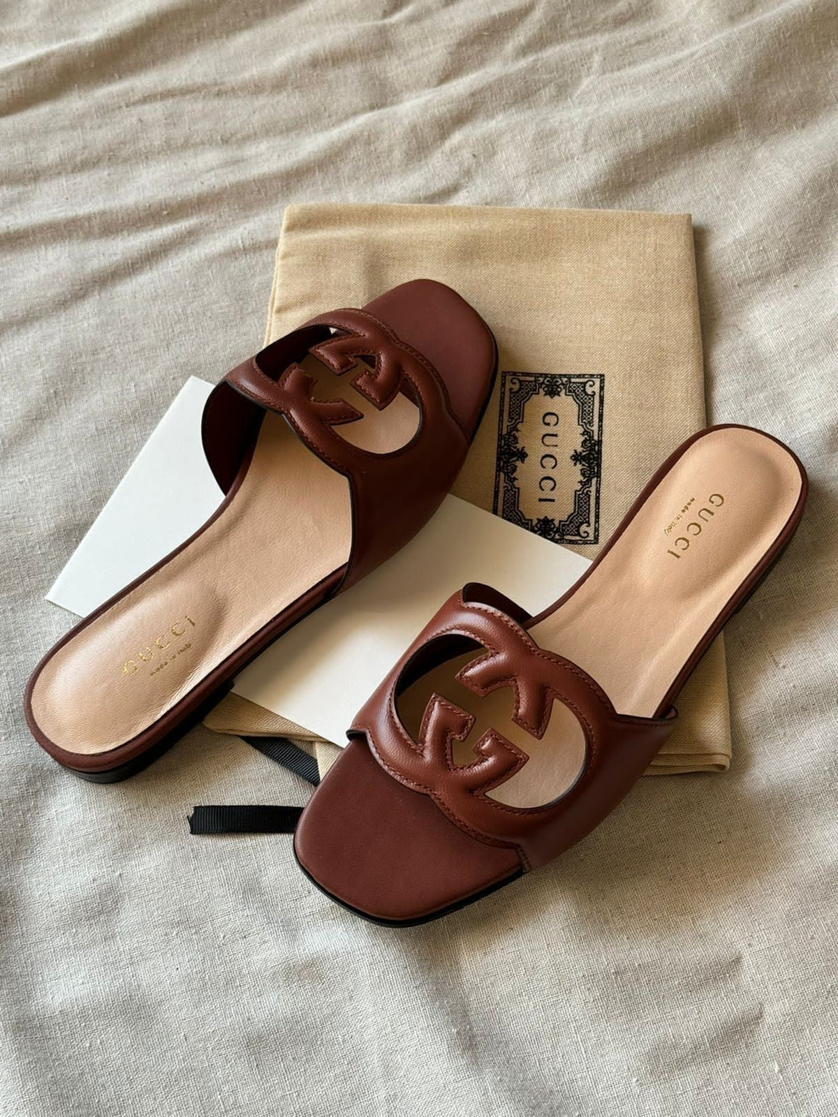Brown Gucci Flats No packaging