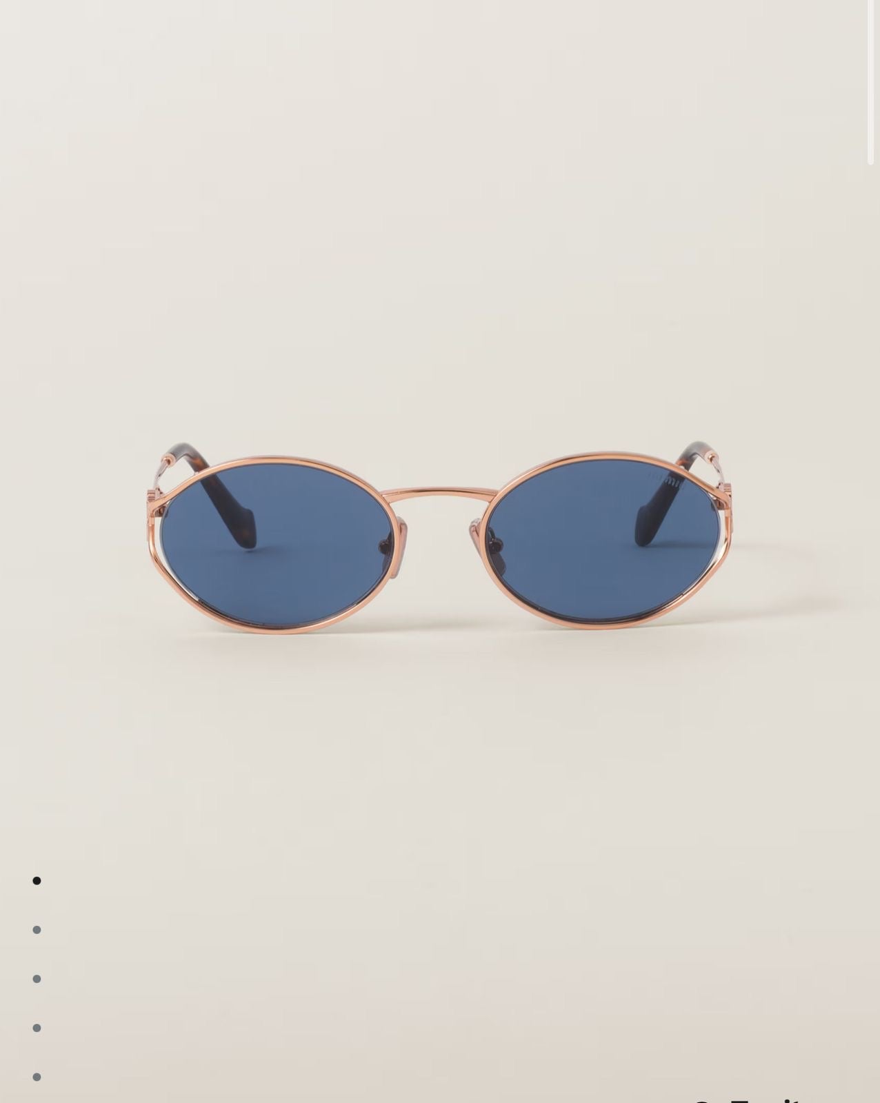 Black shade Miu miu metal frame glasses V4 ( Direct delivery)
