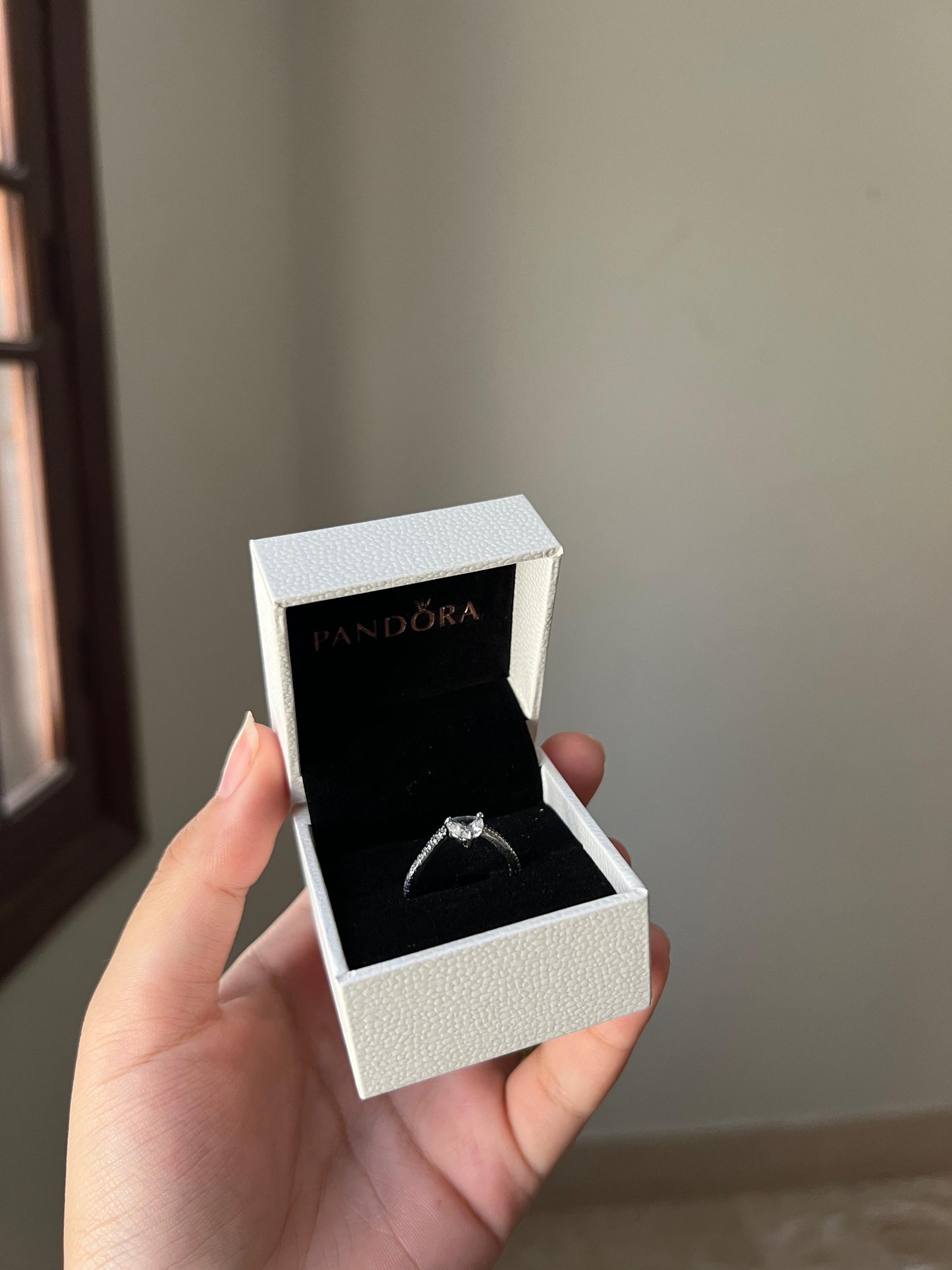 Pandora Two Sparkling Hearts Ring – High quality, comes with proper brand packaging.