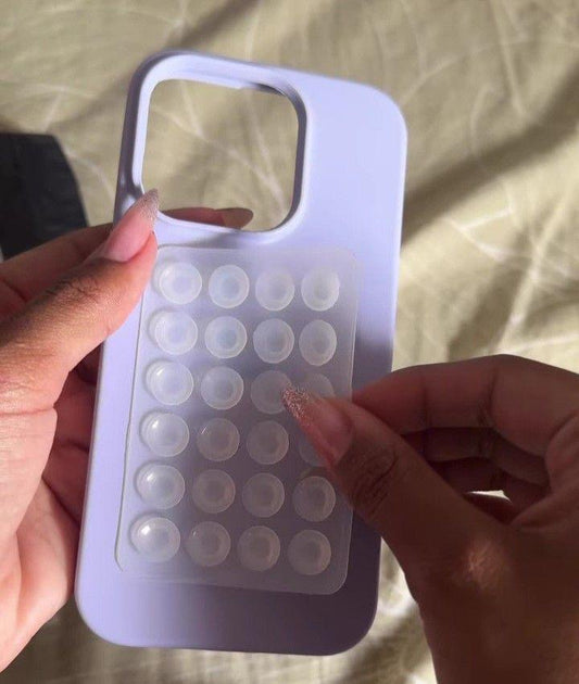Transparent square sticky grippy single sided