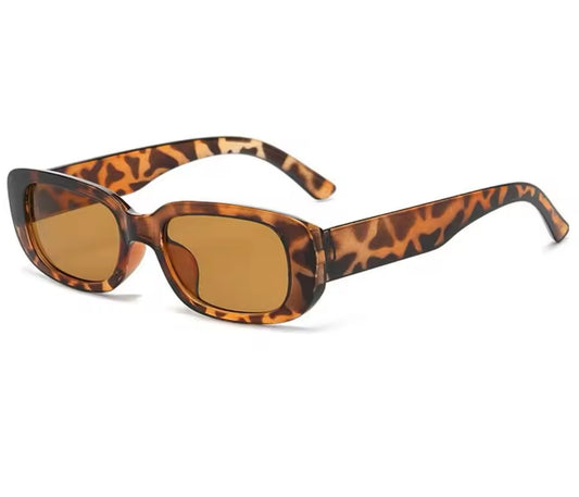 Cheetah rectangle sunglasses