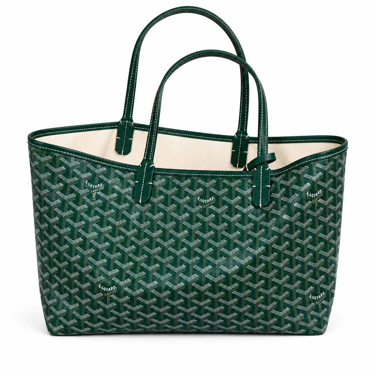 Green Goyard tote bag Magnetic box packing with dust bag