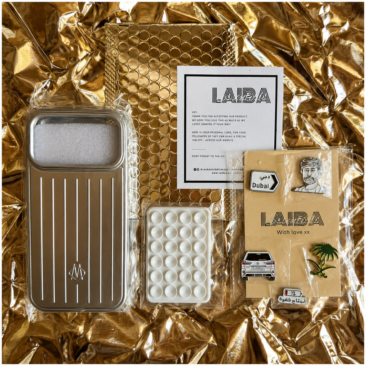 7pcs Silver RIMOWA Phone accessories Value Pack