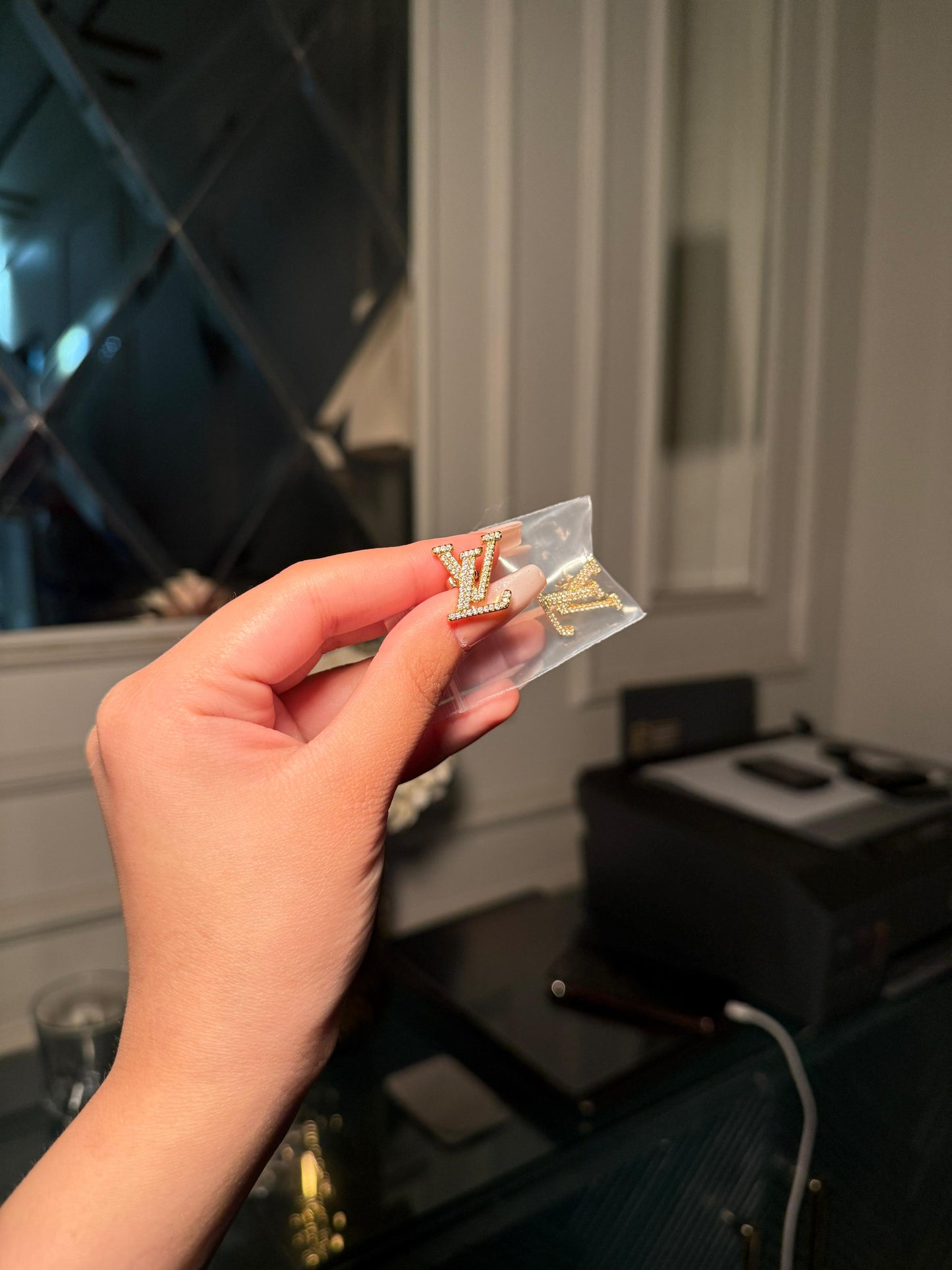 LV studded studs (instock)