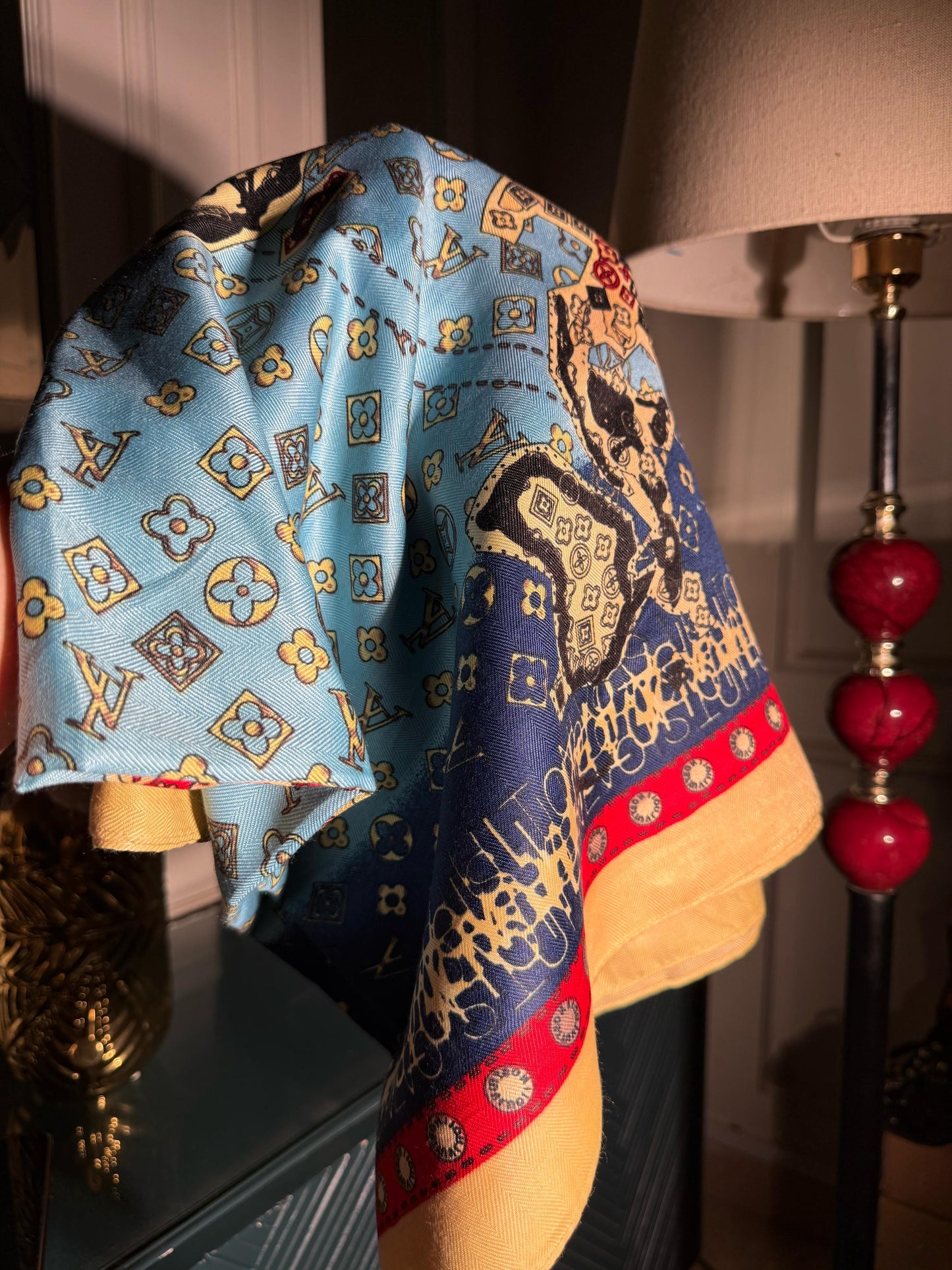 Louis Vuitton Colored theme scarf/ stole (IMMEDIATE DELIVERY AVAILABLE)