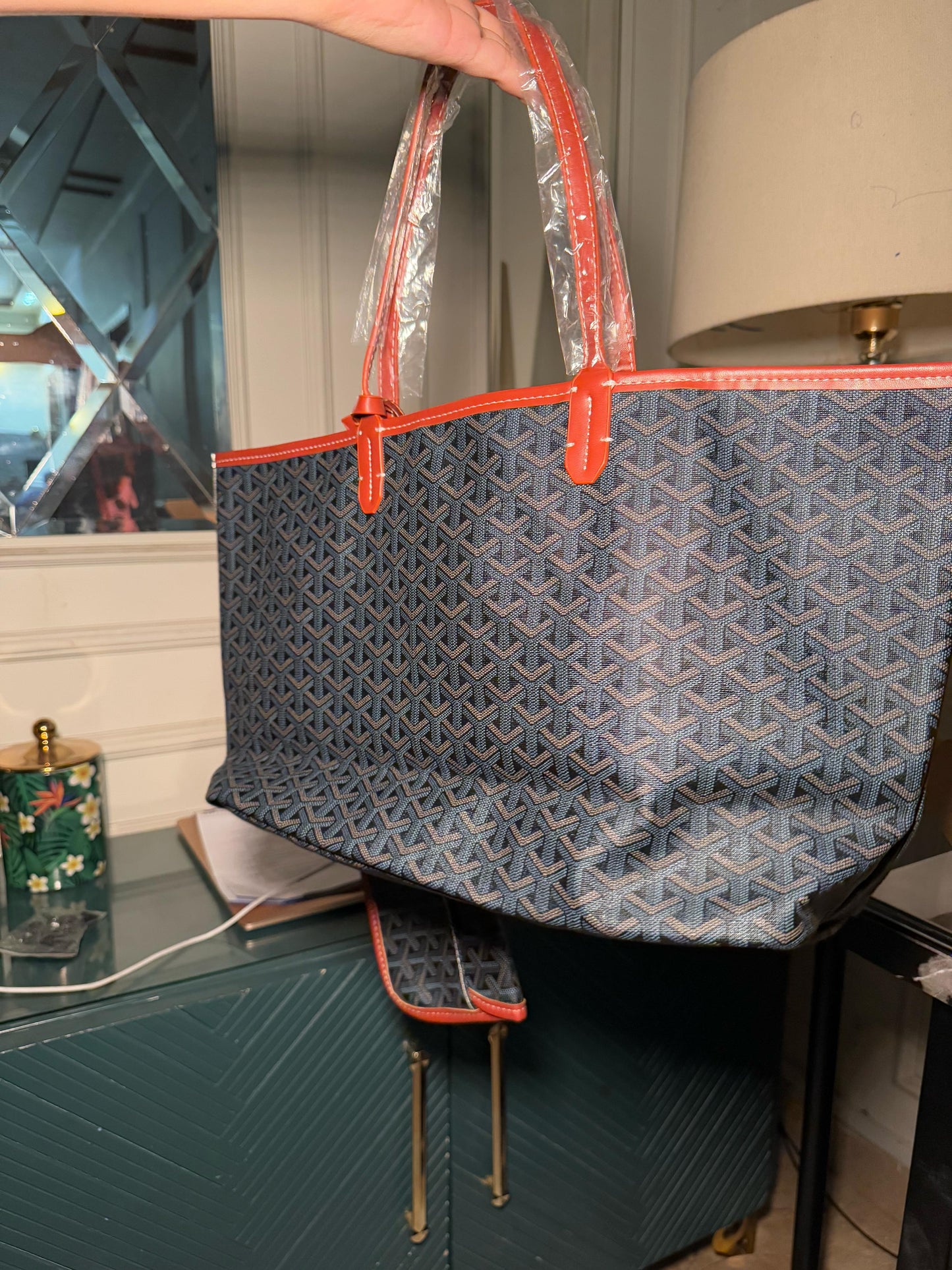 Blue Goyard tote bag (instock)