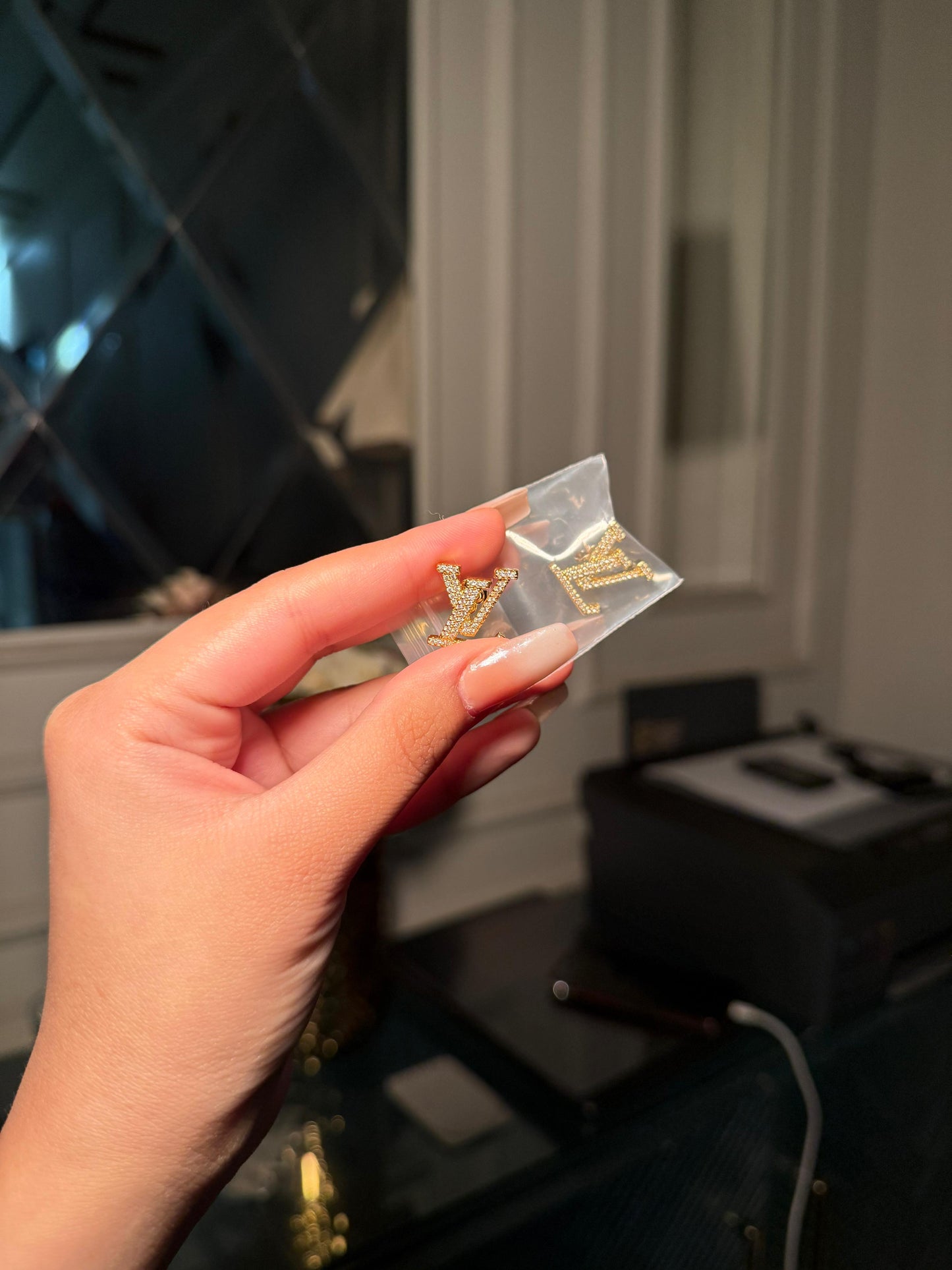 LV studded studs (instock)