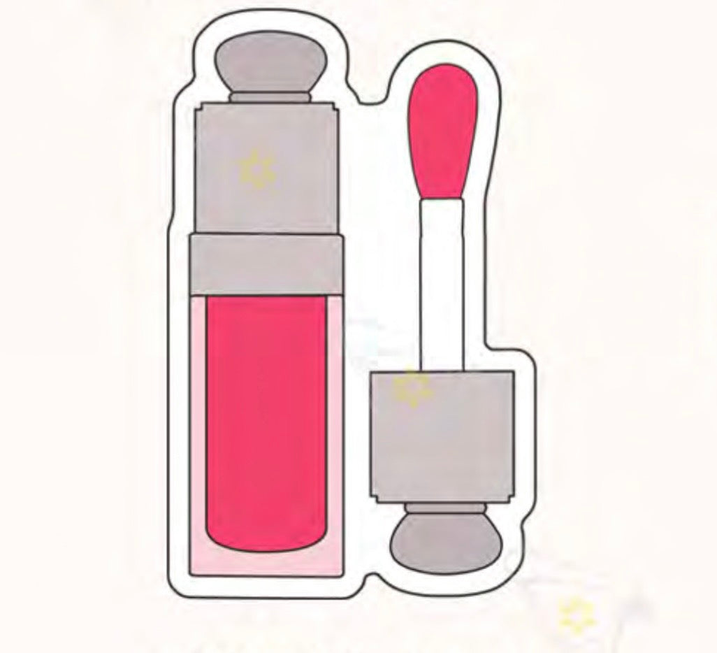 Lip Oil Metal Phone Sticker