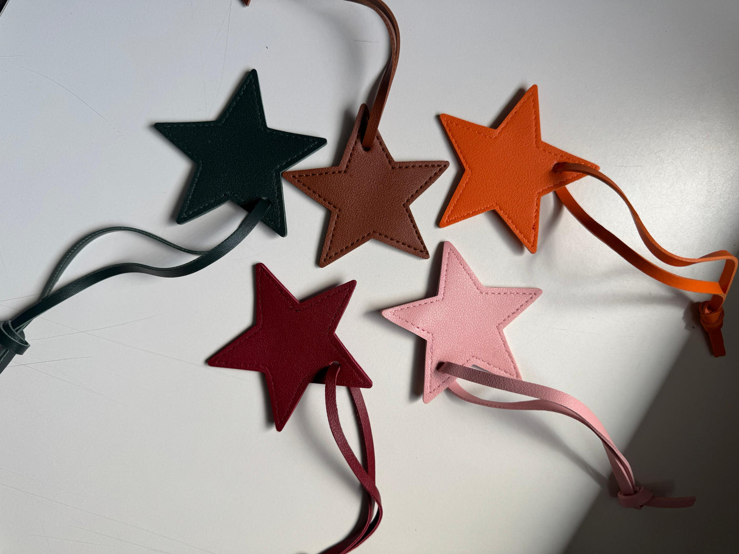 Star Leather Bag Charm