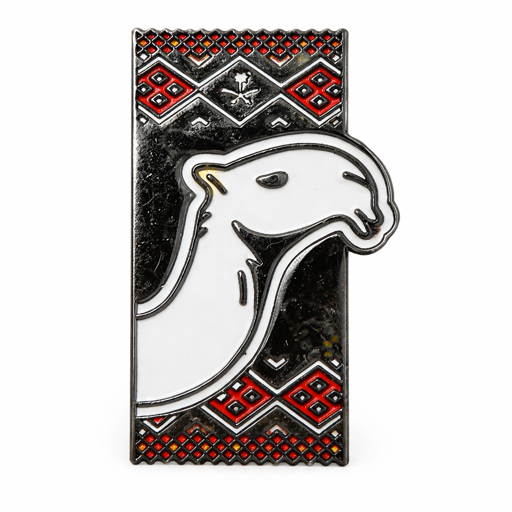 Camel Desert Pattern Design – Metal Phone Charm Sticker
