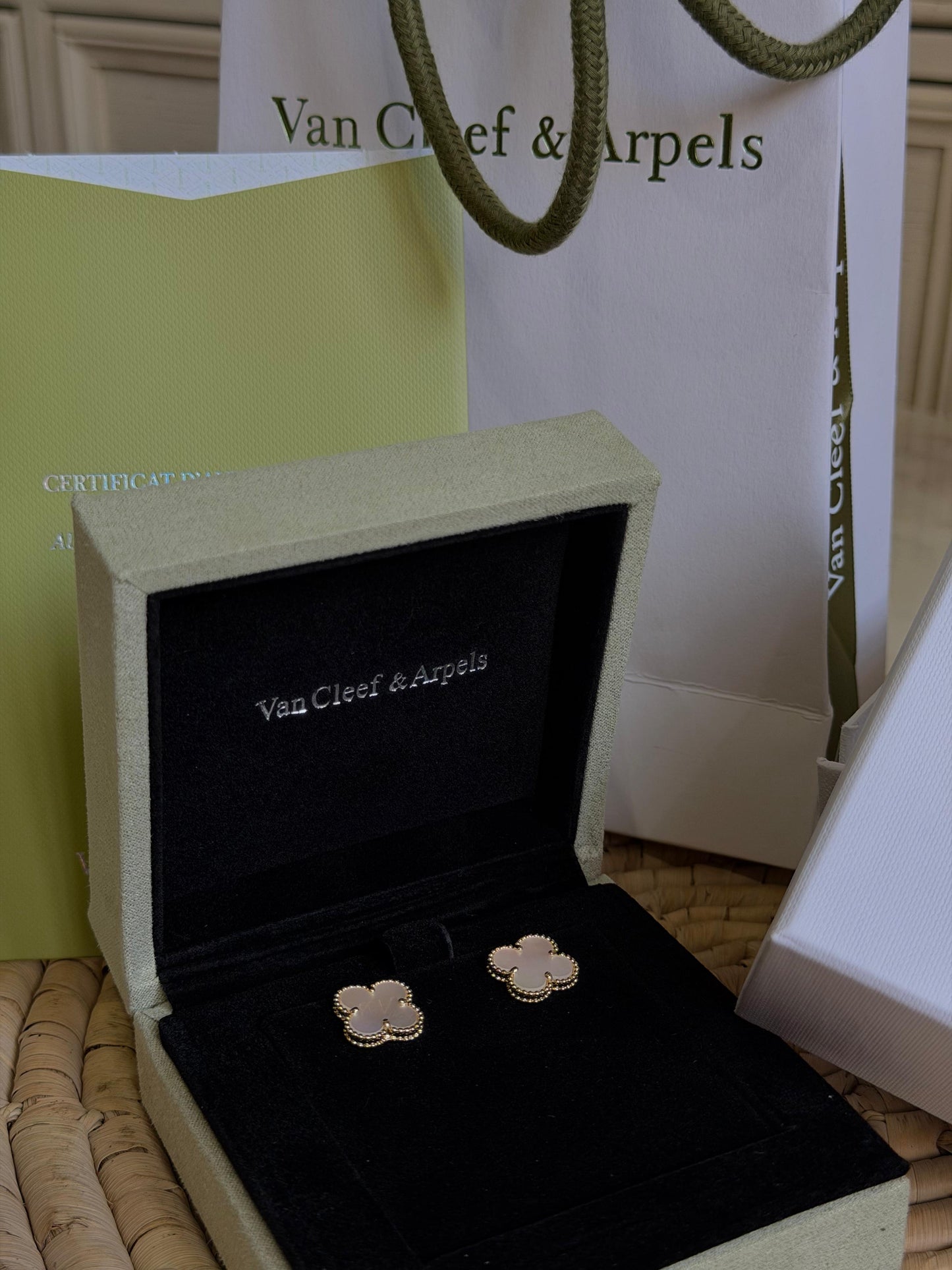 Van Cleef & Arpels- Vintage Alhambra earrings(with box & proper packaging)