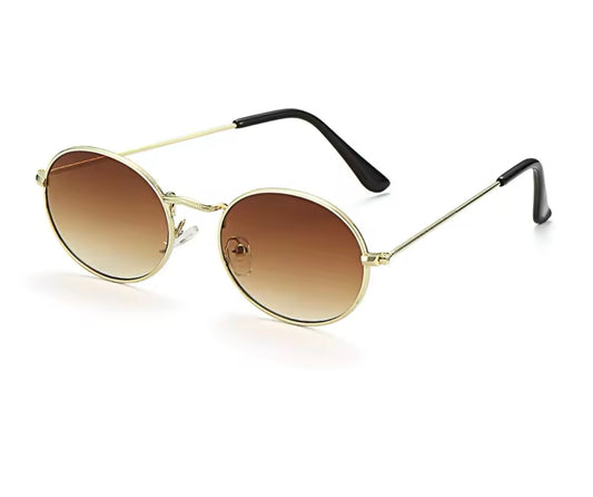 Vintage brown oval glasses