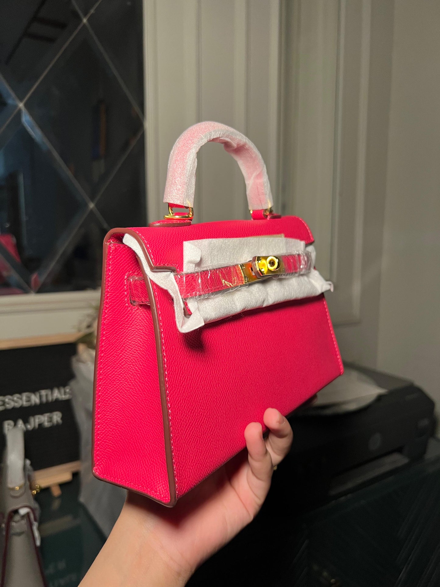 Shocking Pink Mini Kelly Bag (available for immediate delivery)
