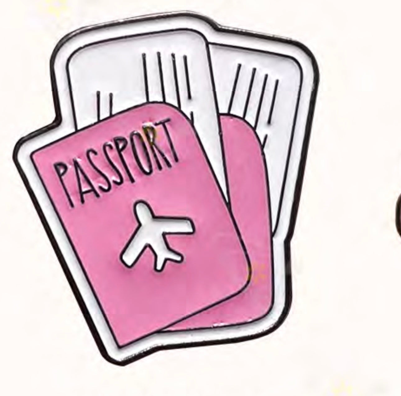 Passport Metal Phone Sticker