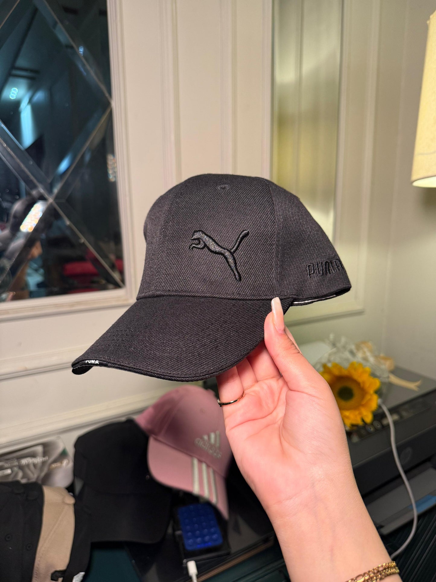 Black puma cap