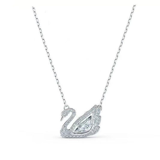 Swarovski Iconic Swan Dazzling Pendant Necklace (White Stone) – Comes in original brand packaging.