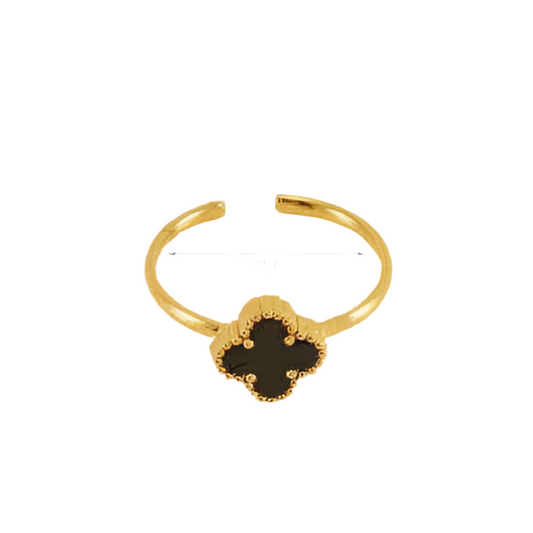 Small Black Clover Ring