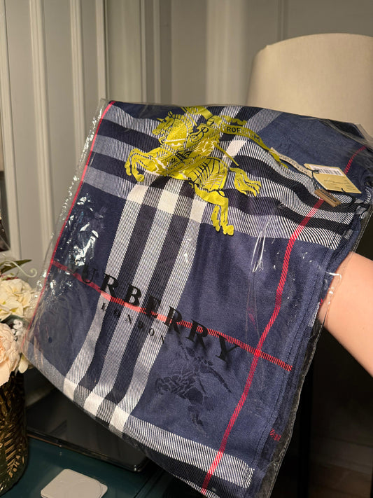 Burberry blue scarf/ stole
