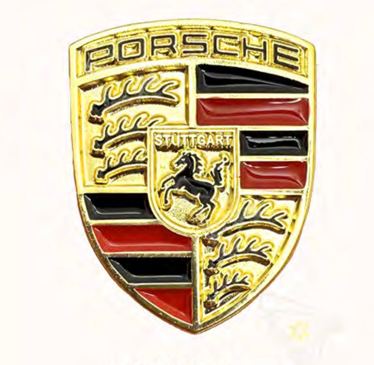 Porsche Metal Phone Sticker