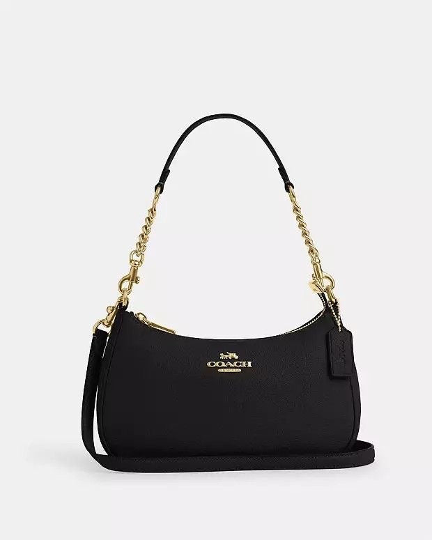 Plain black Coach shoulder bag (WITH BOX)(15-20 DAYS DELIVERY TIME)