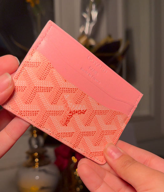 Light pink go yard card holder with box( in stock)