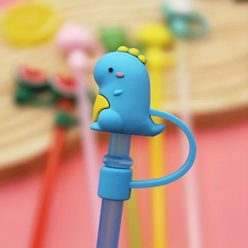 Mini Dino straw cover