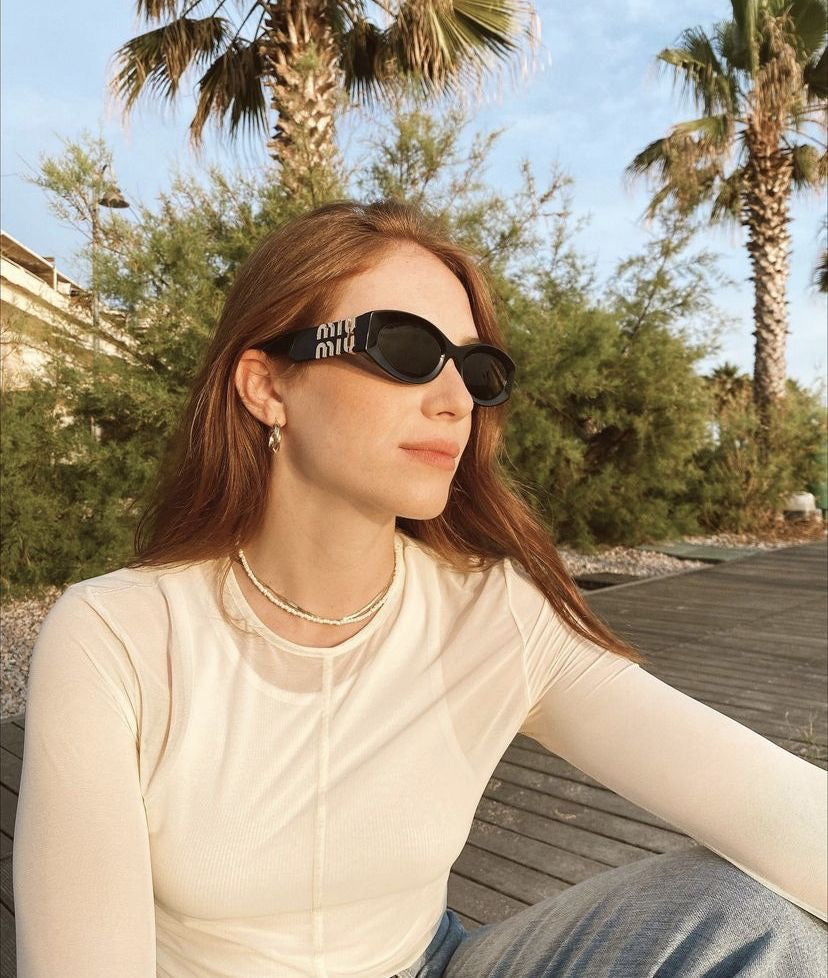 Bold frame Miu miu glasses