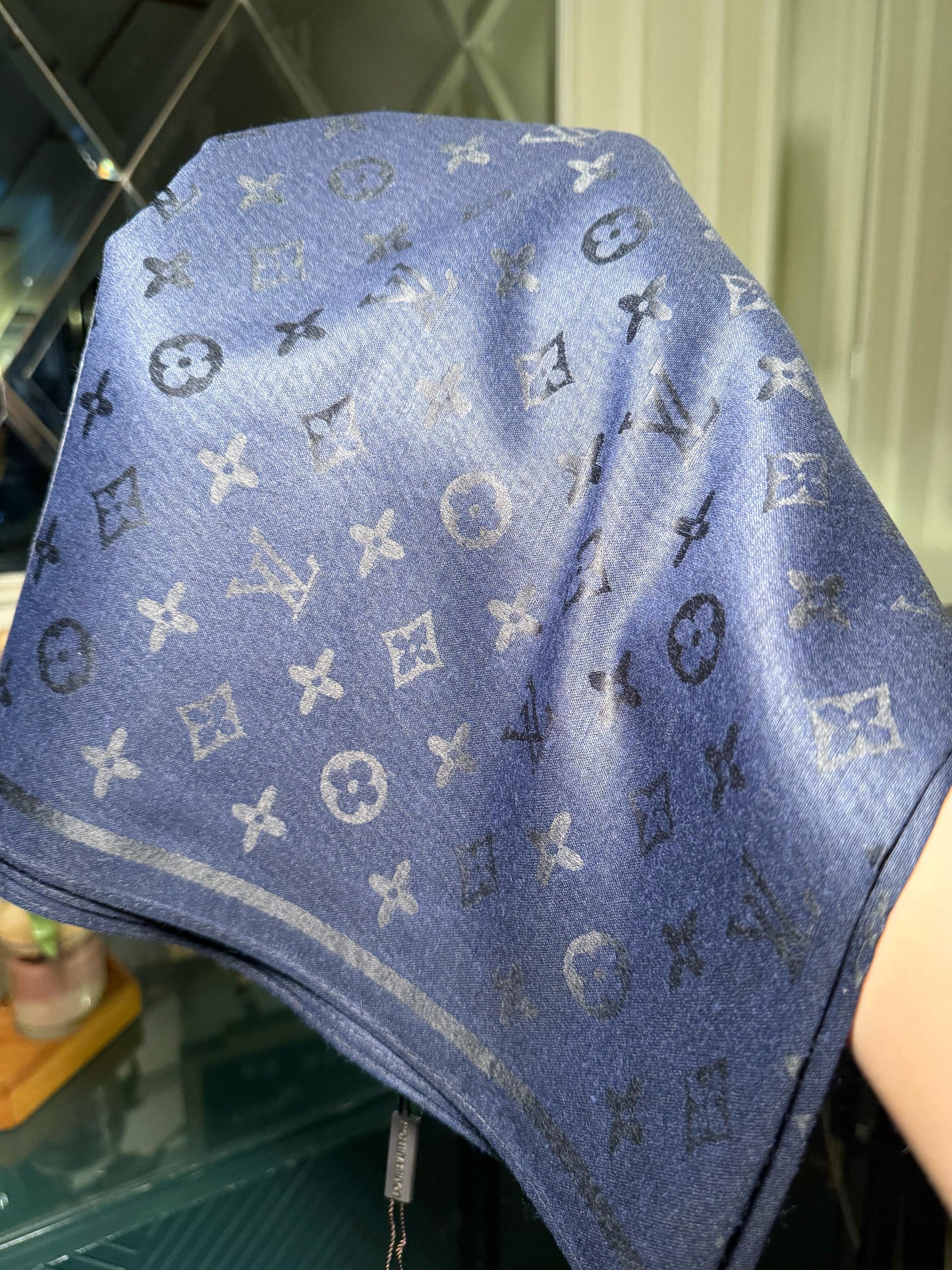 LV NAVY BLUE scarf/ stole (IMMEDIATE DELIVERY AVAILABLE)
