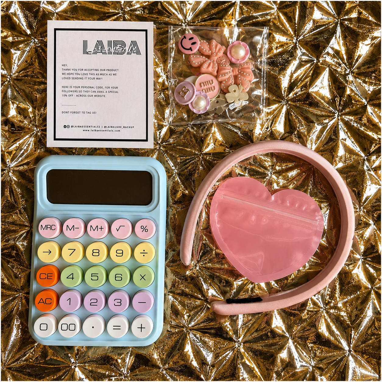 3pcs Blue Calculator Value pack