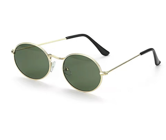 Vintage green oval glasses