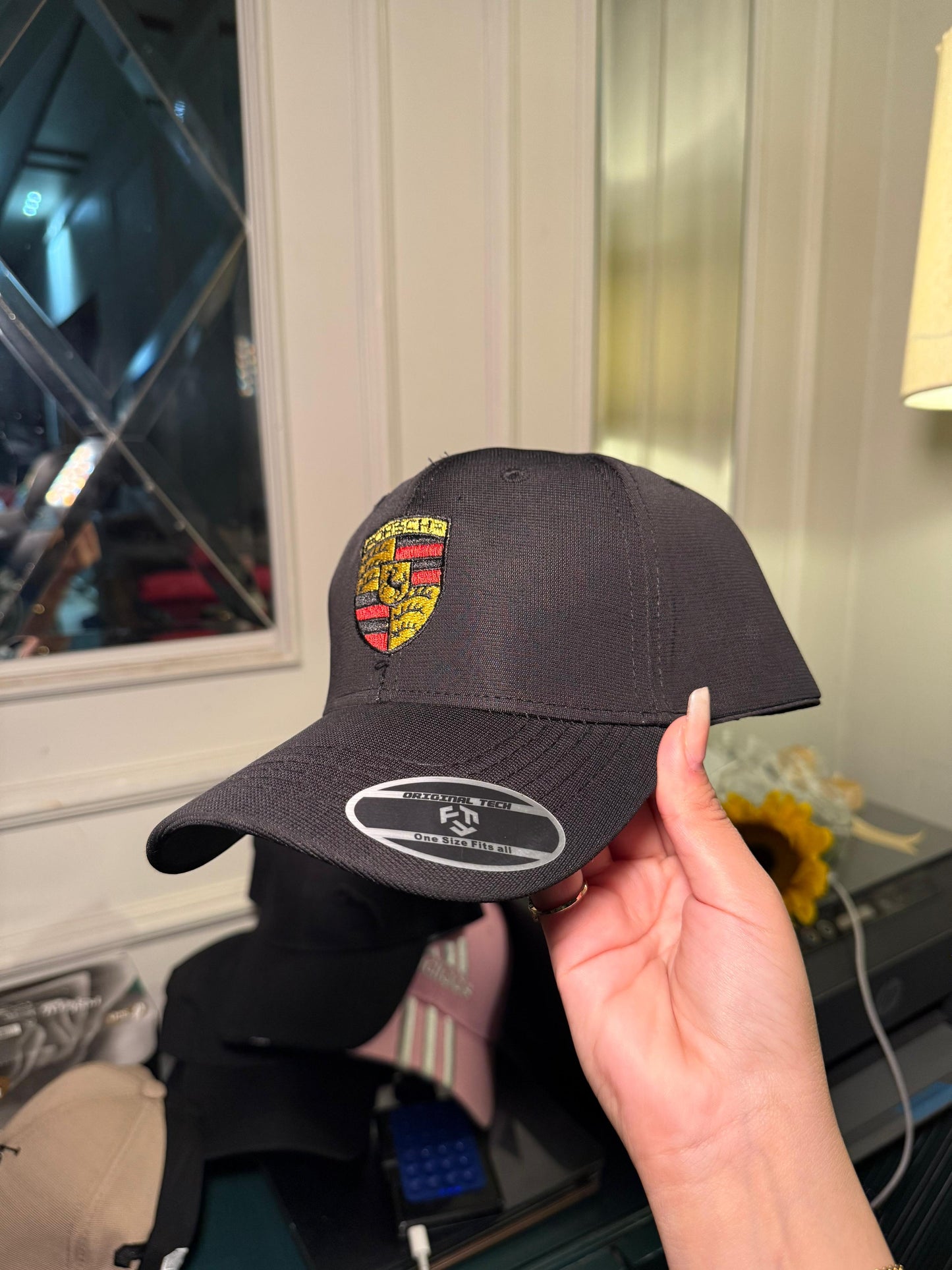 black Ferrari cap