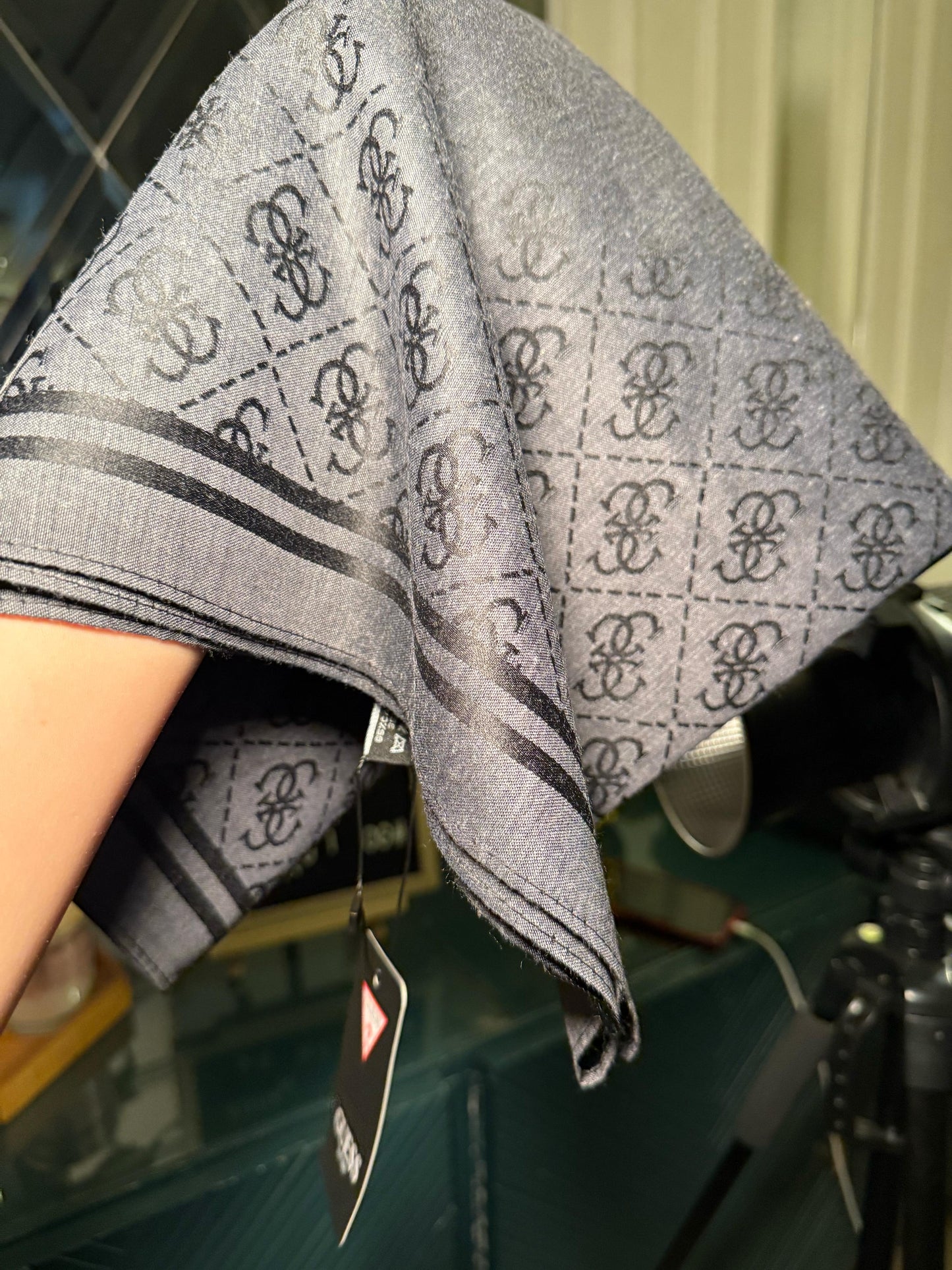 GUESS Black scarf/ stole (IMMEDIATE DELIVERY AVAILABLE)