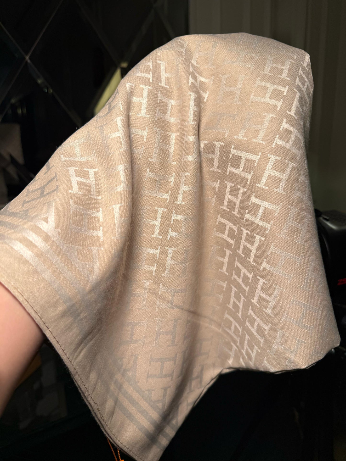 HERMES Beige scarf/ stole (IMMEDIATE DELIVERY AVAILABLE)