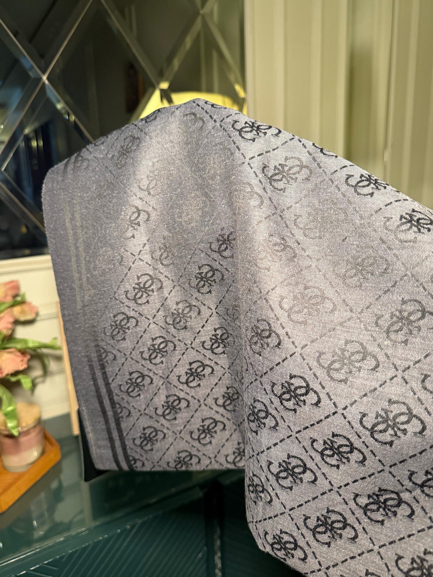 GUESS Black scarf/ stole (IMMEDIATE DELIVERY AVAILABLE)