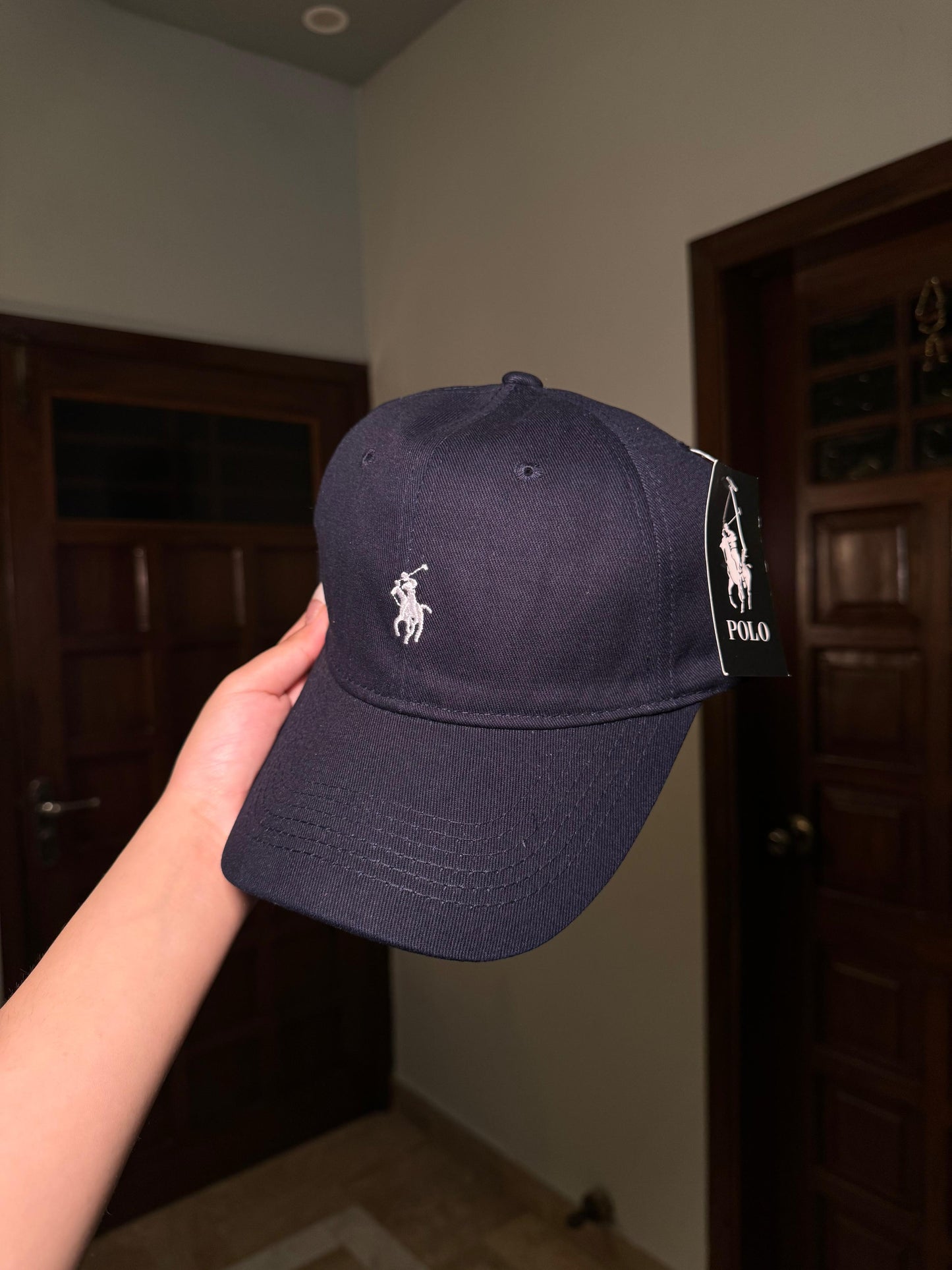 Navy blue polo cap