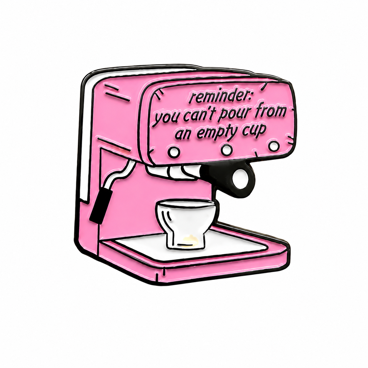 Reminder Coffee Machine – Metal Phone Charm Sticker