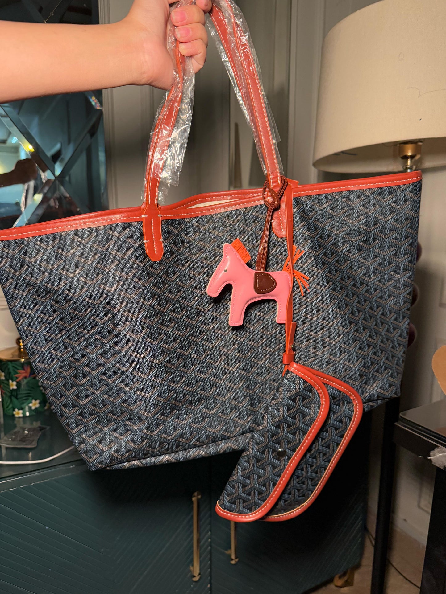 Blue Goyard tote bag (instock)