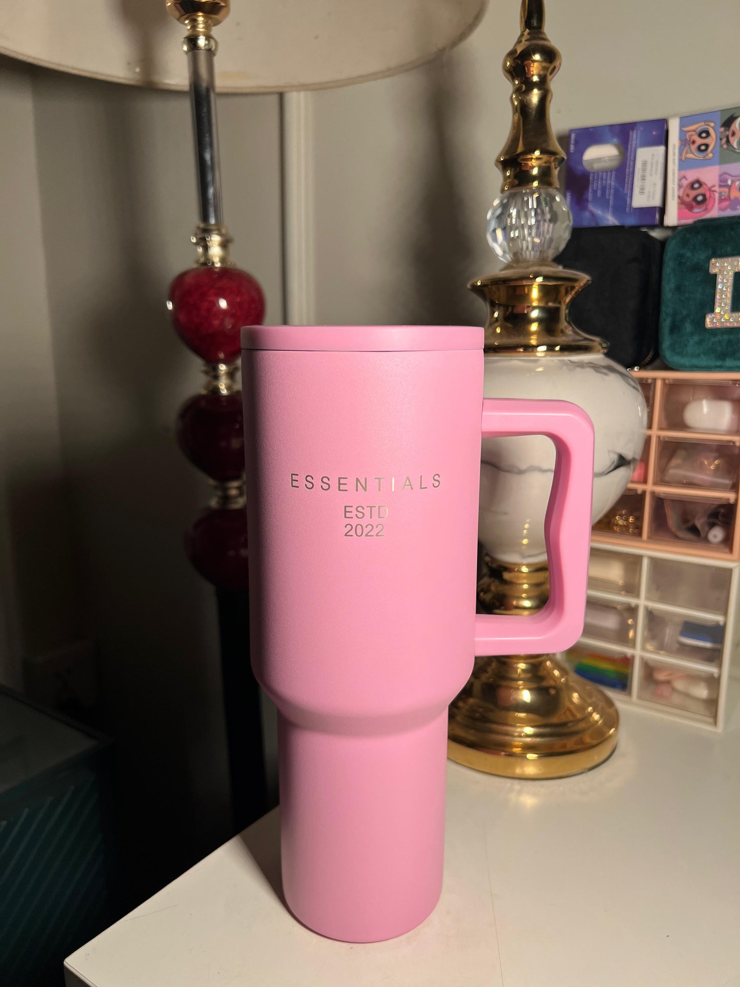 Blush pink Trek Tumblr 40oz