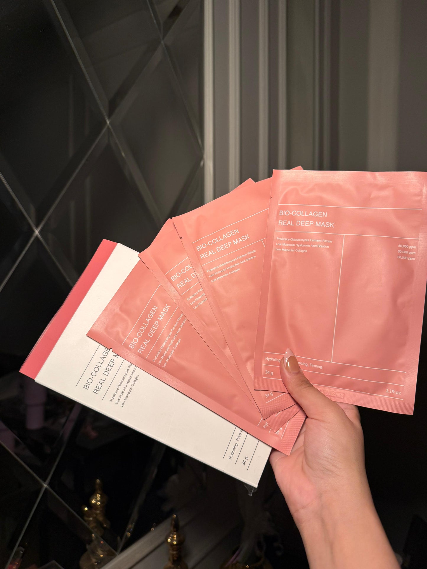 4pcs Bio collagen mask with box