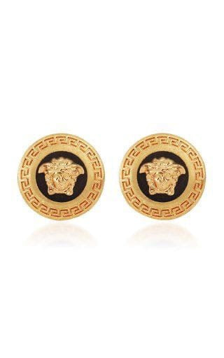 Versace black studs