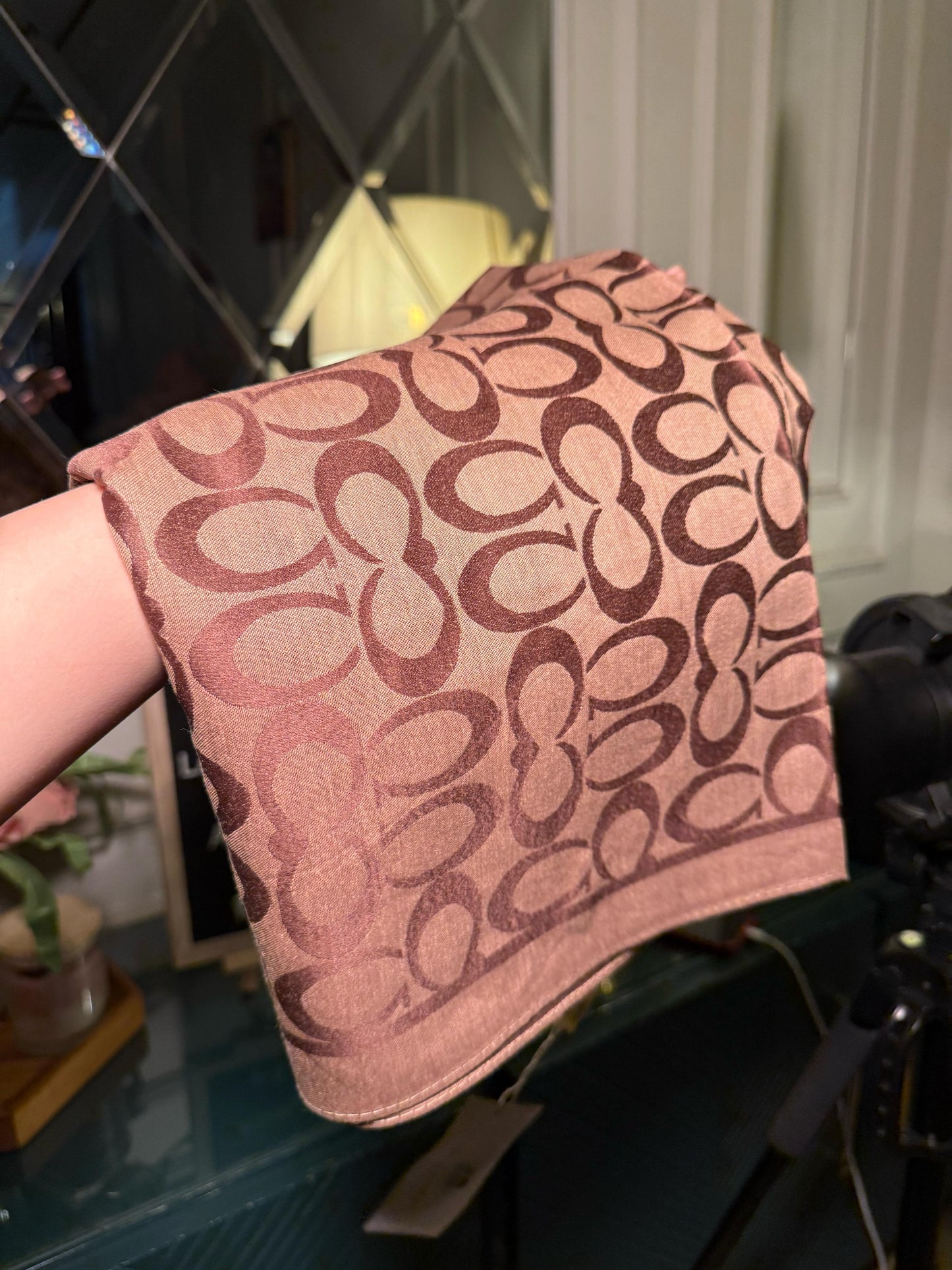 COACH Brown scarf/ stole (IMMEDIATE DELIVERY AVAILABLE)