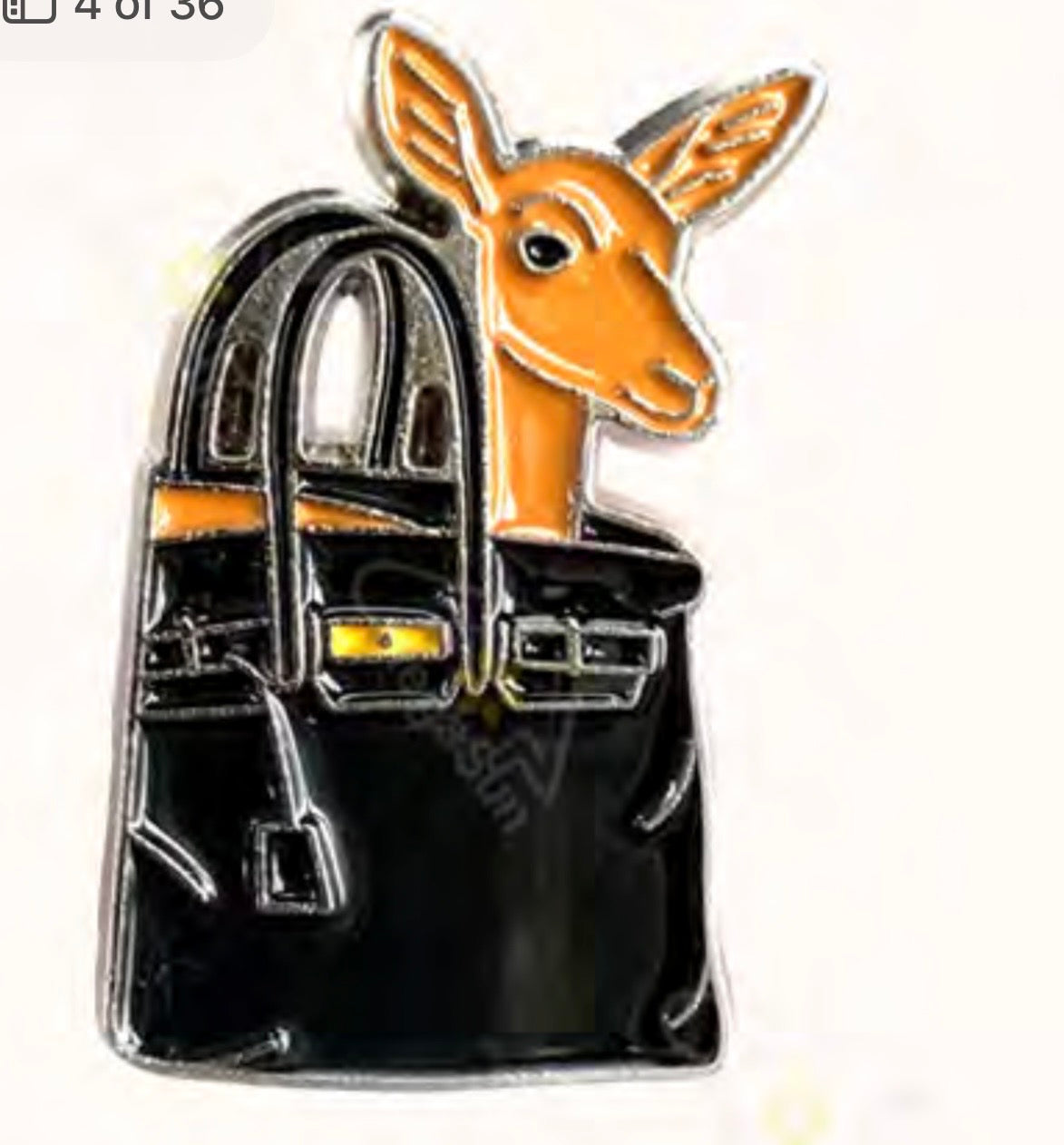 Dear Black Bag Metal Phone Sticker