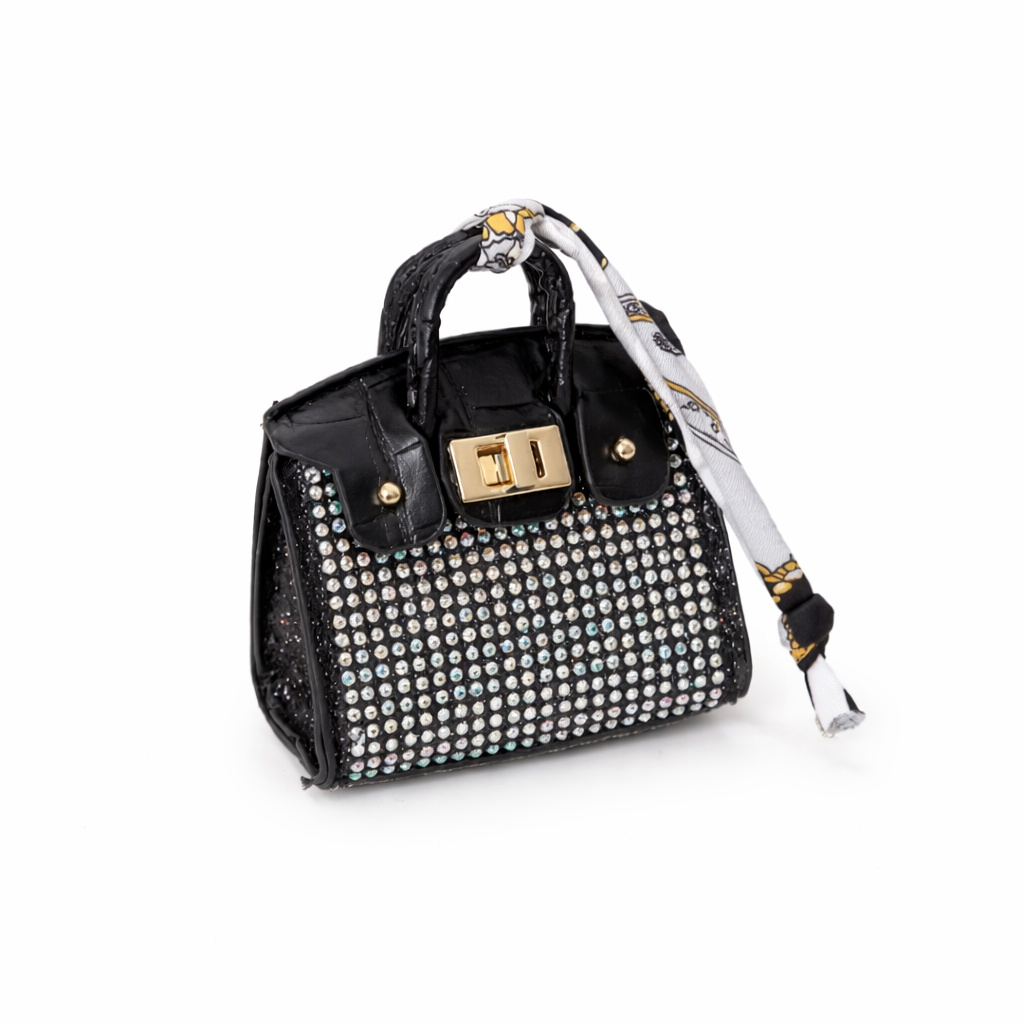 Crystal Mini Handbag Charm Keychain