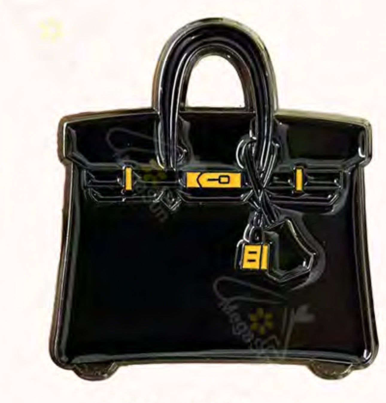Black Birkin Bag Metal Phone Sticker